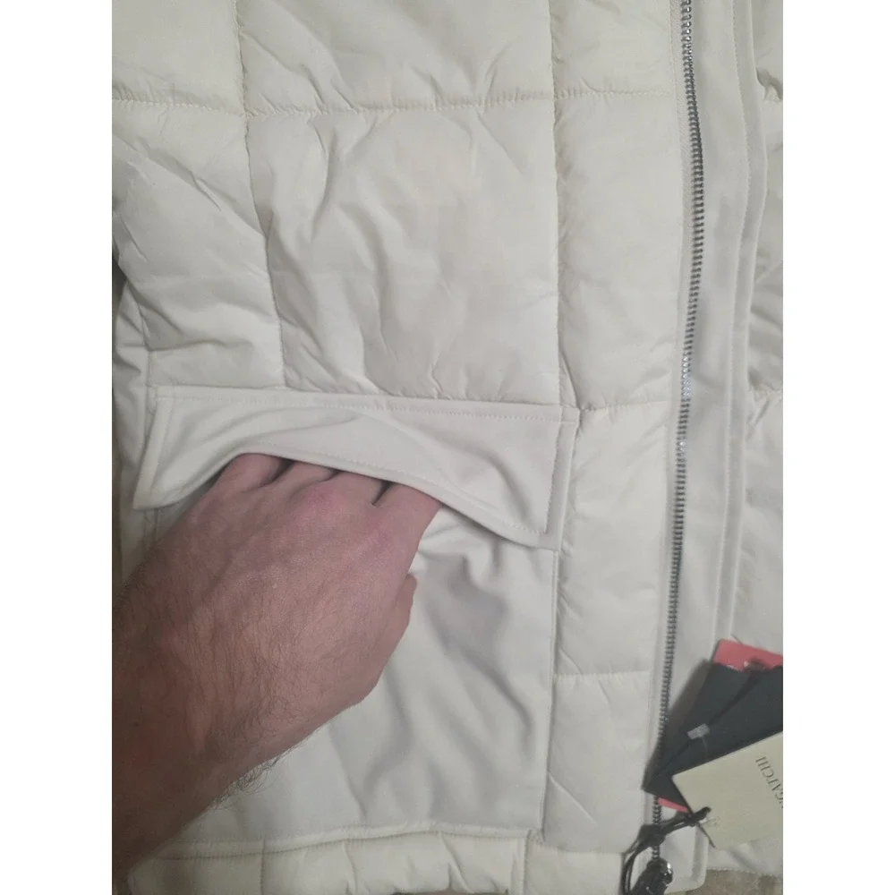Bugatchi Quilted Anorak Puffer Designer Jacket With Detachable Hood MSRP: $398‎
